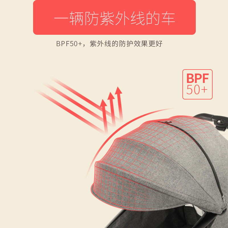 douxbebe婴儿车手推车可坐可躺轻便折叠超轻小高景观儿童宝宝伞车