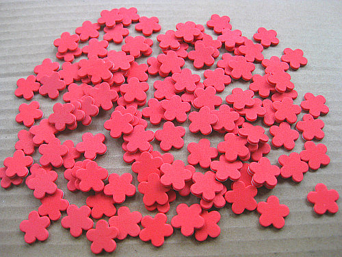 贴纸奖励小红花儿童帖纸泡沫海绵幼儿园2cm120贴纸