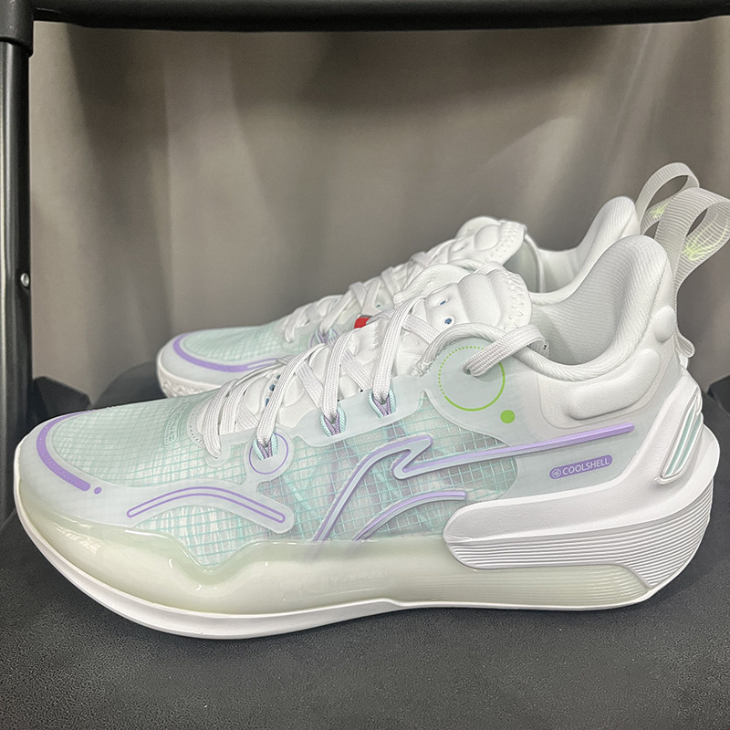 李宁lining驭帅16v2男子室内运动实战回弹减震篮球鞋abat0037