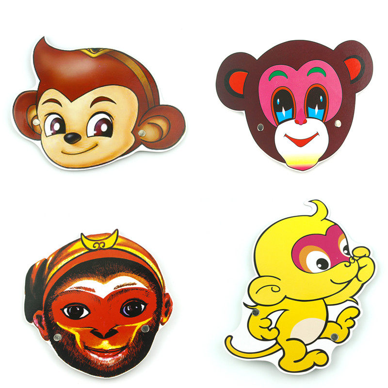 头饰小学幼儿园猴子卡通小动动物纸质儿童舞台头饰
