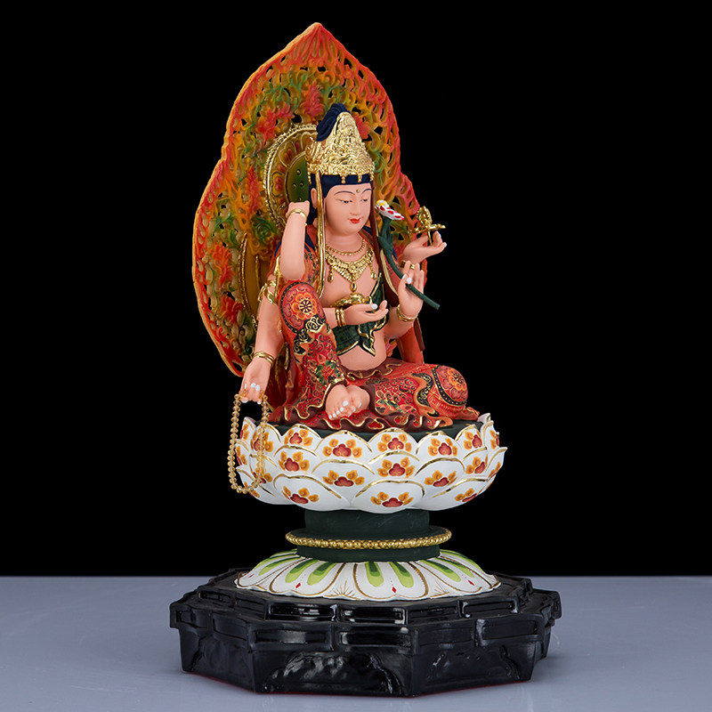 观音菩萨佛像如意自在唐密真言如法六臂家居摆件