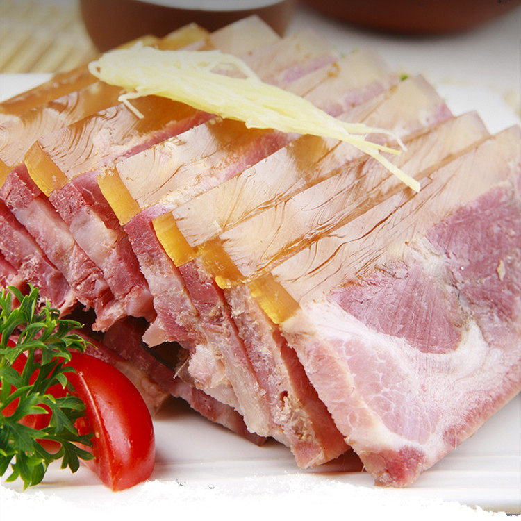 水晶肴肉冷盘酒店特色菜凉菜即食卤肉凉拌拌菜卤肉类