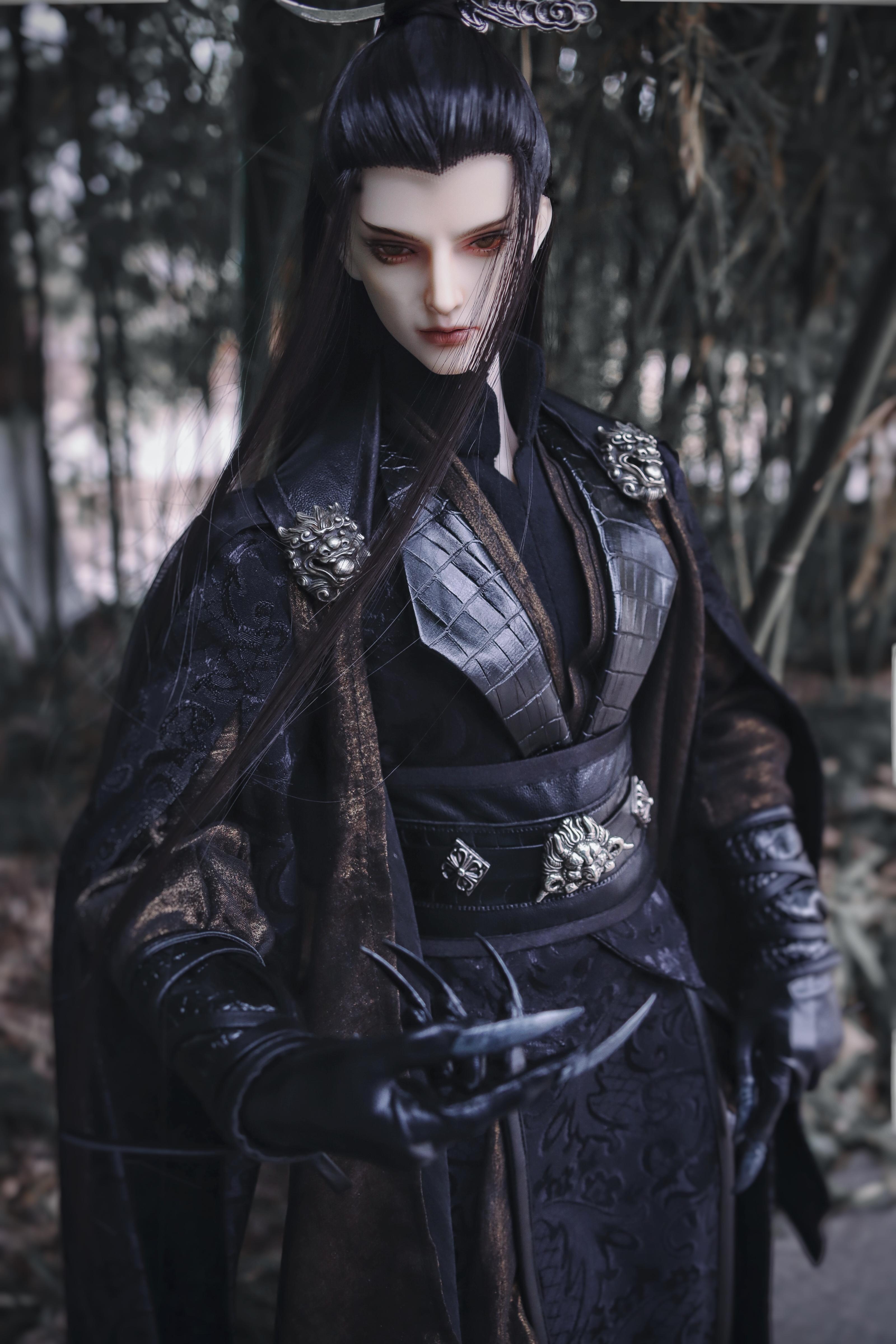 斩夜bjd古风三分古装娃衣劲叔叔武侠套装全款通bjd