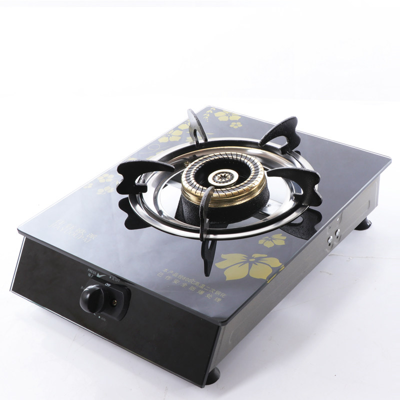 电子打火煤气单灶液化气农村沼气专用不锈钢炉具家用燃气猛火灶头