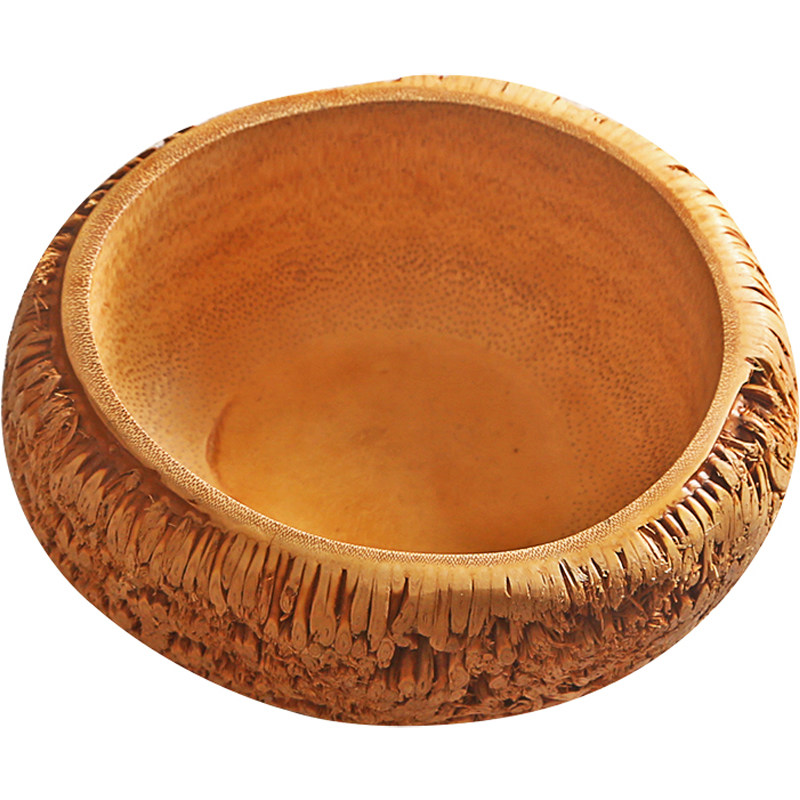 天然竹根碗 大号茶洗茶海小号茶点盘水果零食 功夫茶具茶道竹配件