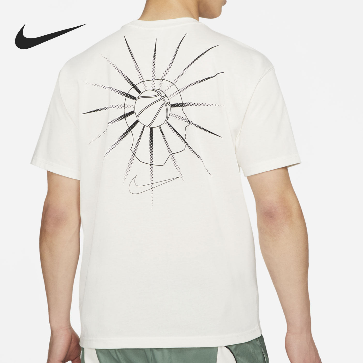 nike耐克正品2021夏季新款男子印花花时尚运动训练运动t恤