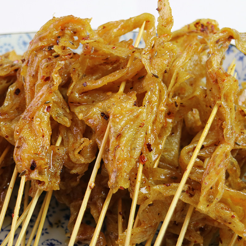 甜辣香辣麻辣儿时怀旧零食童年老式豆皮串翔宇豆腐干