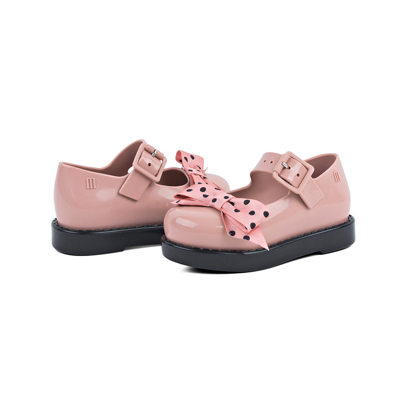 新款2019minimelissa梅丽莎丝带蝴蝶结宝宝童鞋果冻凉鞋