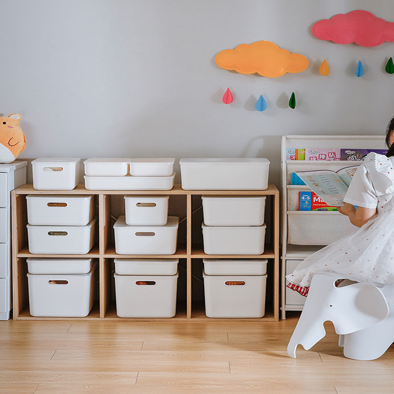 收纳日本霜山山带桌面储物盒教室杂物整理盒子桌面收纳盒