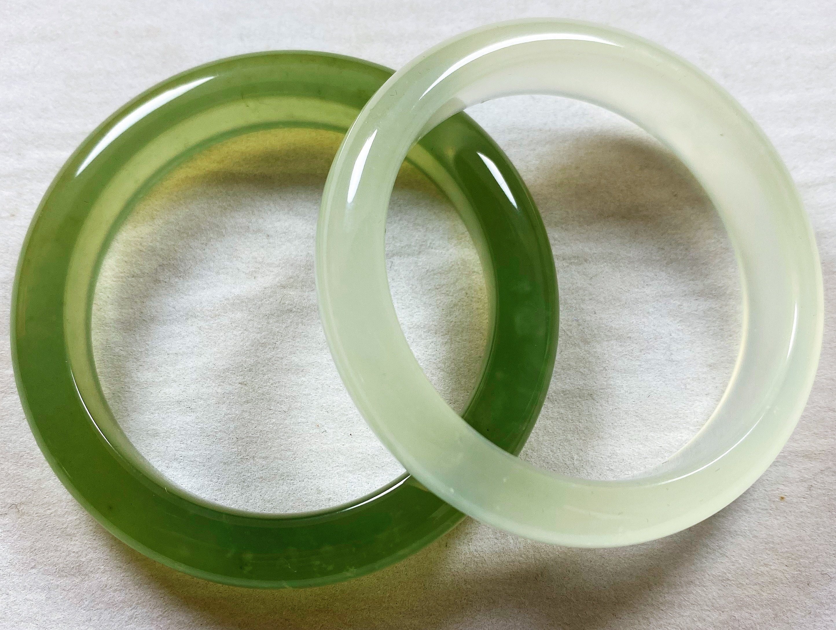 岫玉源头正品女士手镯玻璃种冰种白冰绿冰水润超手饰