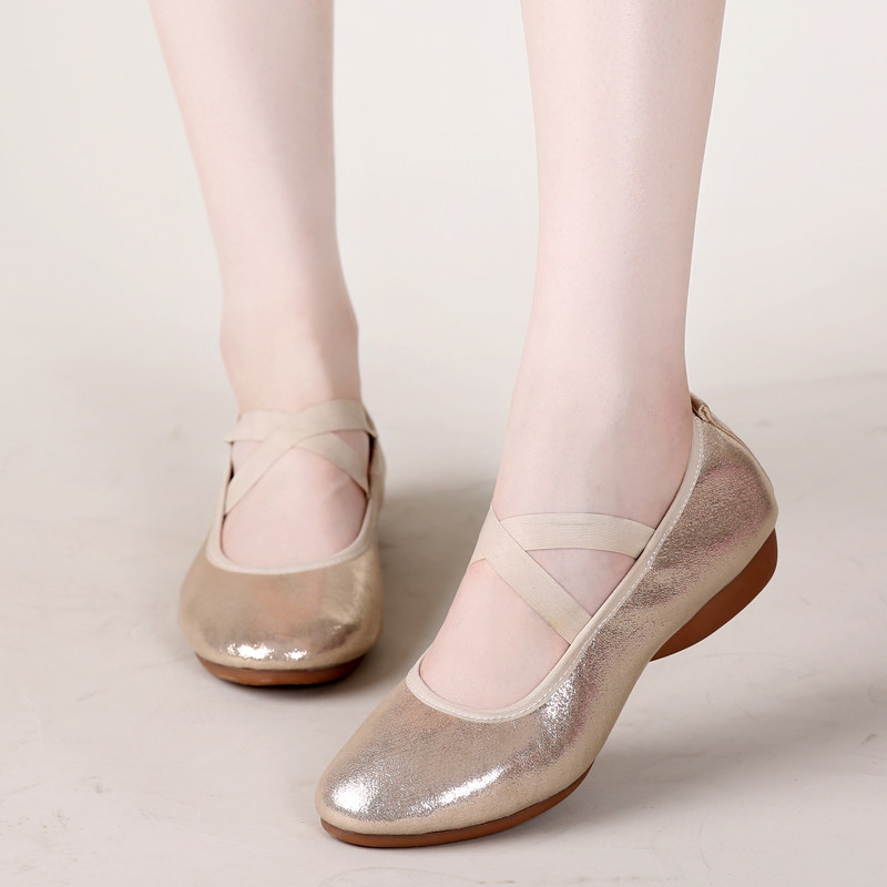 舞鞋2020新款广场广场舞现代现代舞女跳软底中跟现代舞鞋