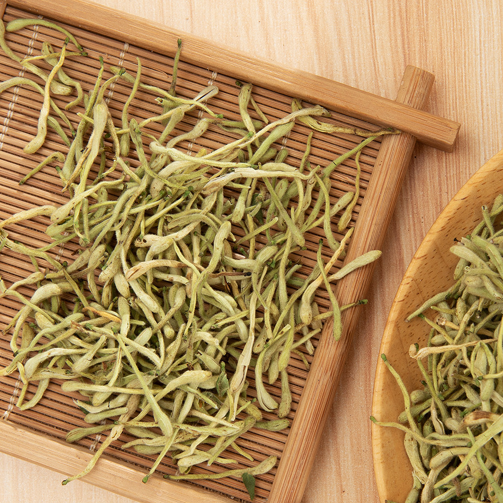 百姓中药材河南金银花250g特级花茶清火茶非500g金银花