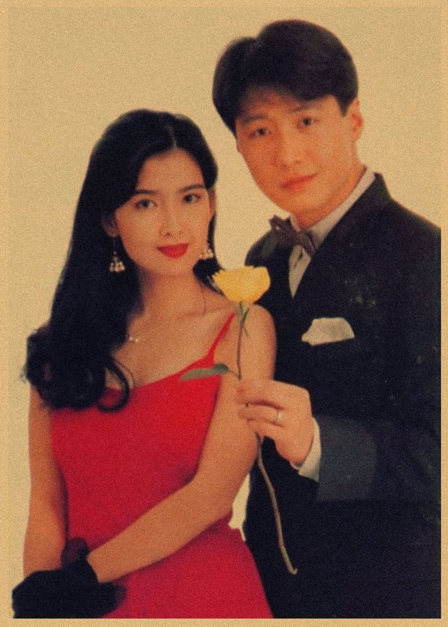 明星80年代海报港台大陆经典合影酒吧饭店装饰现代装饰画