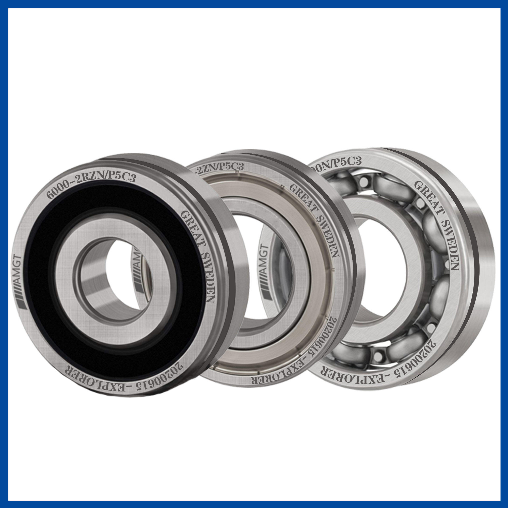 amgt带卡深沟轴承6000n6001n6002n6003n6004n2rzn深沟球轴承