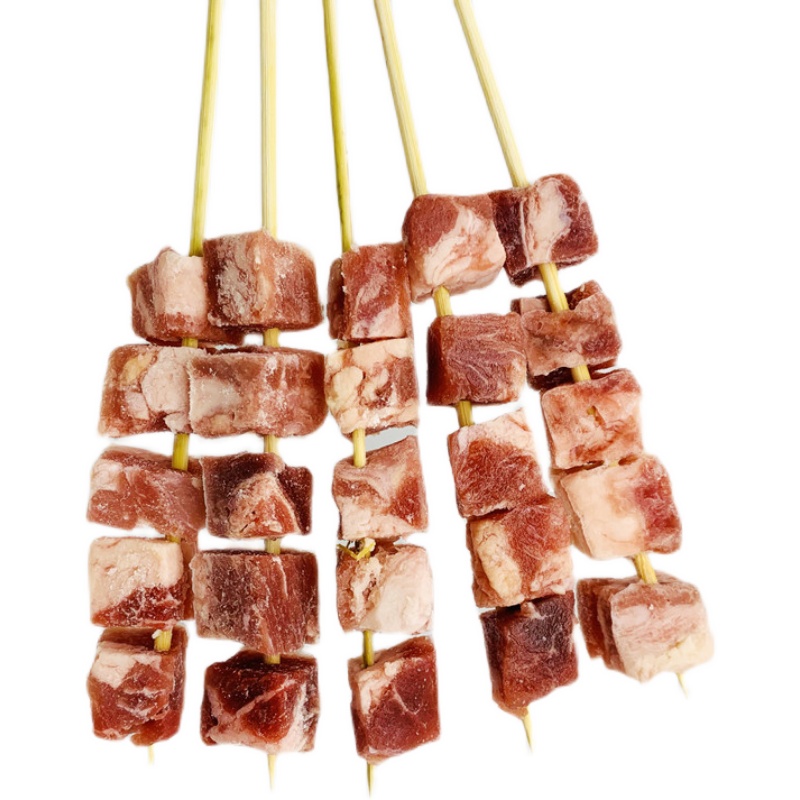 粒串牛肉雪花牛仔20串10包冷冻半成品烧烤铁板牛丸