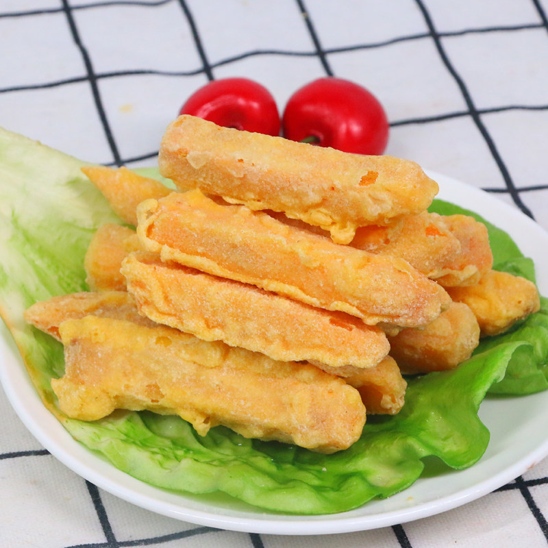 甘梅地瓜条 三统万福黄金地瓜条油炸小吃半成品 冷冻食品包邮