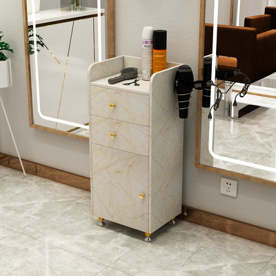 美发店工具柜置物架理发店工具台发廊专用多功能小剪发柜子镜台柜