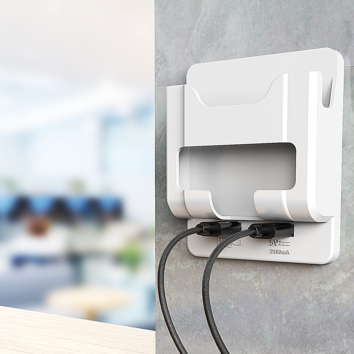 支架懒人手机充电墙壁床头创意壁挂式usb快充手机支架