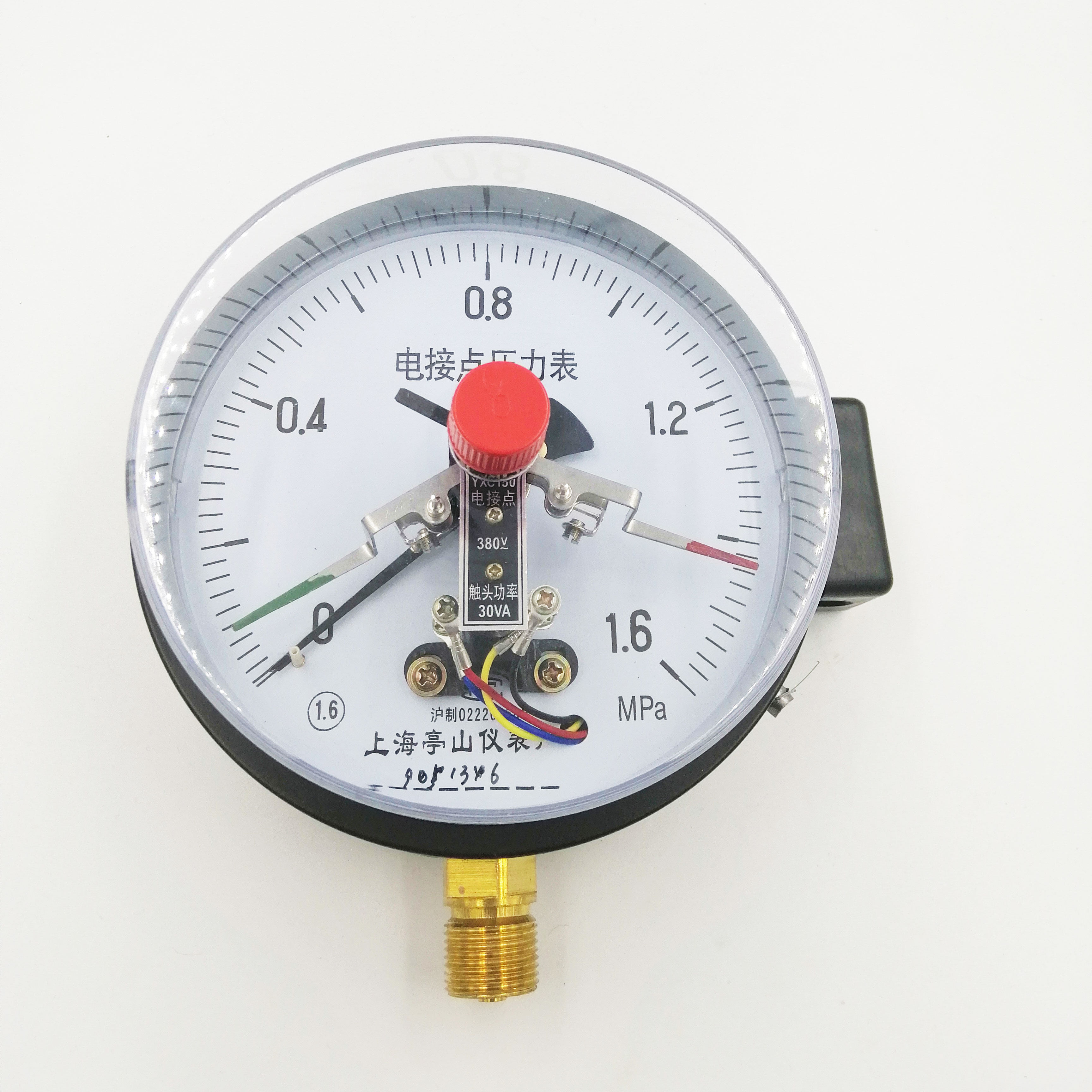 磁助式电接点压力表yxc150自动控制报警触点30va控制压力表