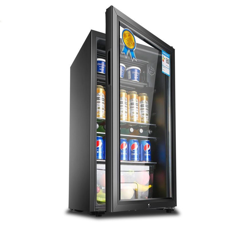 华意bc120l升电冰箱单门恒温保鲜柜家用小型冰吧客厅冷藏展示柜