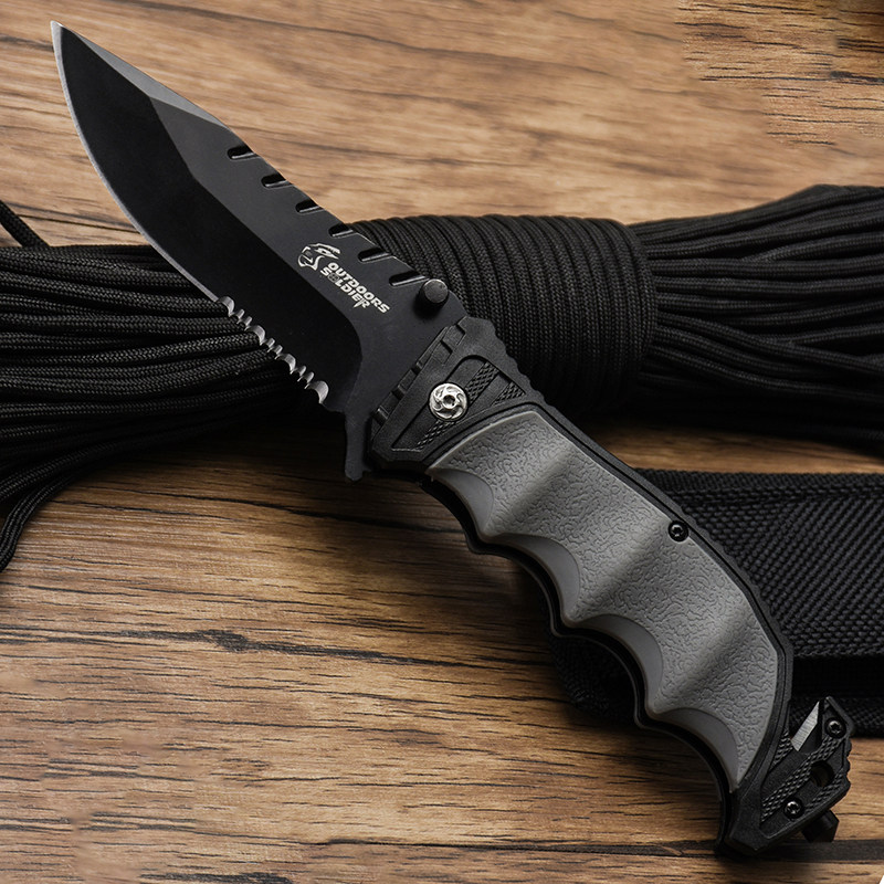 户外折叠开刃锋利随身刀具防身冷兵器折刀格斗其他户外刀具