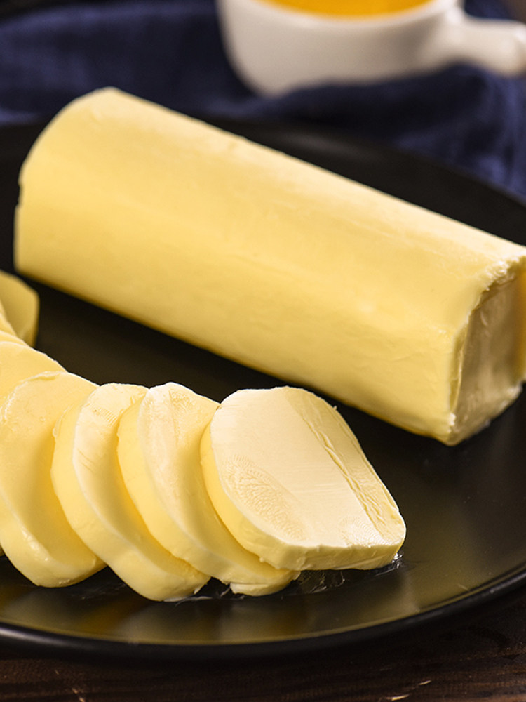 黄油烘焙原料法国总统淡味发酵动物性原味250g黄油