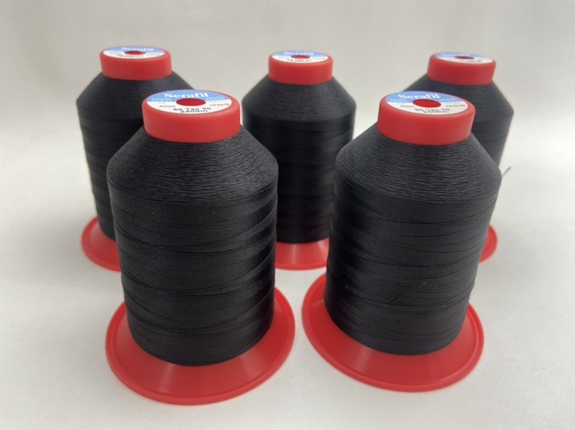 黑线莎菲serafil400080tex30缝纫线贡针线缝线皮衣线