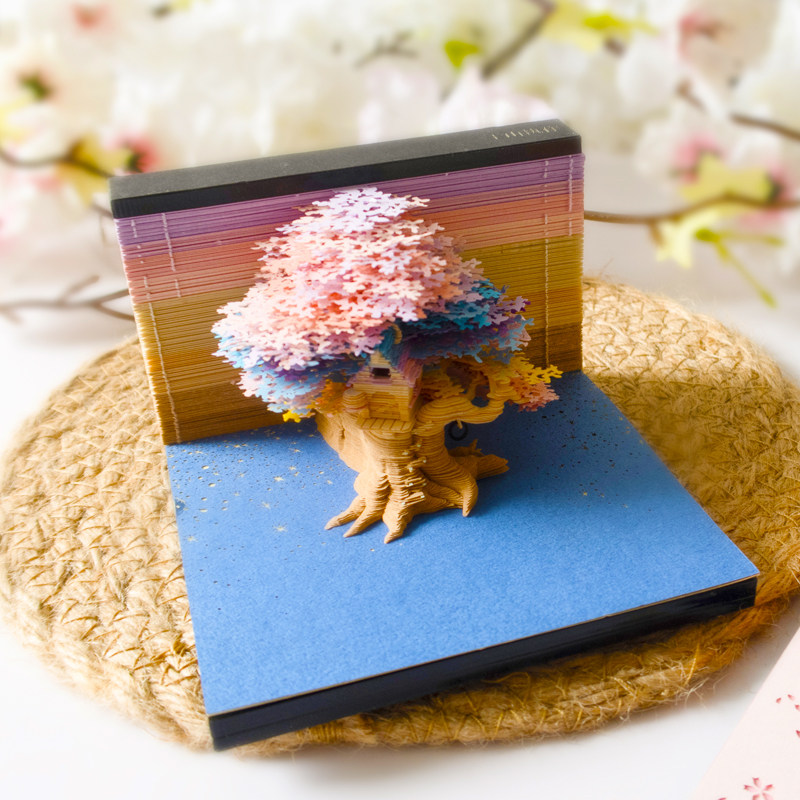 礼物创意网红便签樱花树3d便利定制惊喜生日便签本