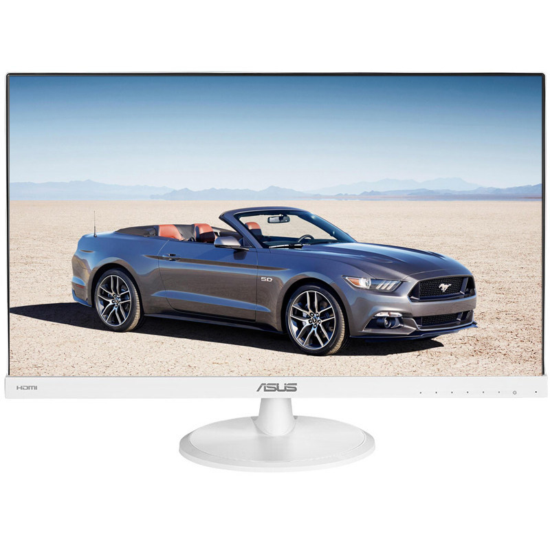 华硕asusvc239n23寸家用电脑ips液晶液晶显示显示器白色显示器