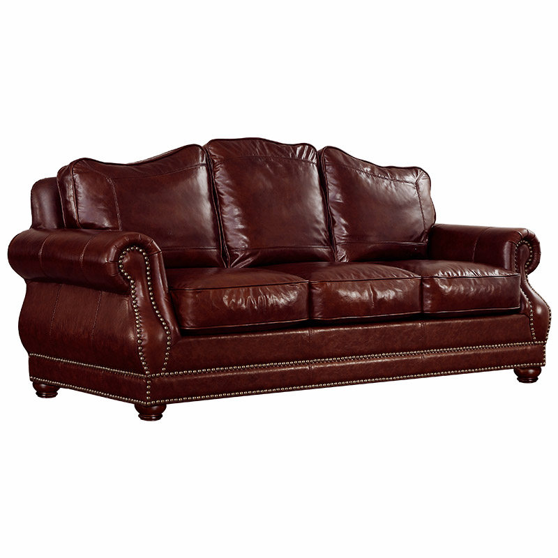 意式极简真皮沙发头层牛皮客厅北欧皮沙发 皮艺工业风沙发123组合