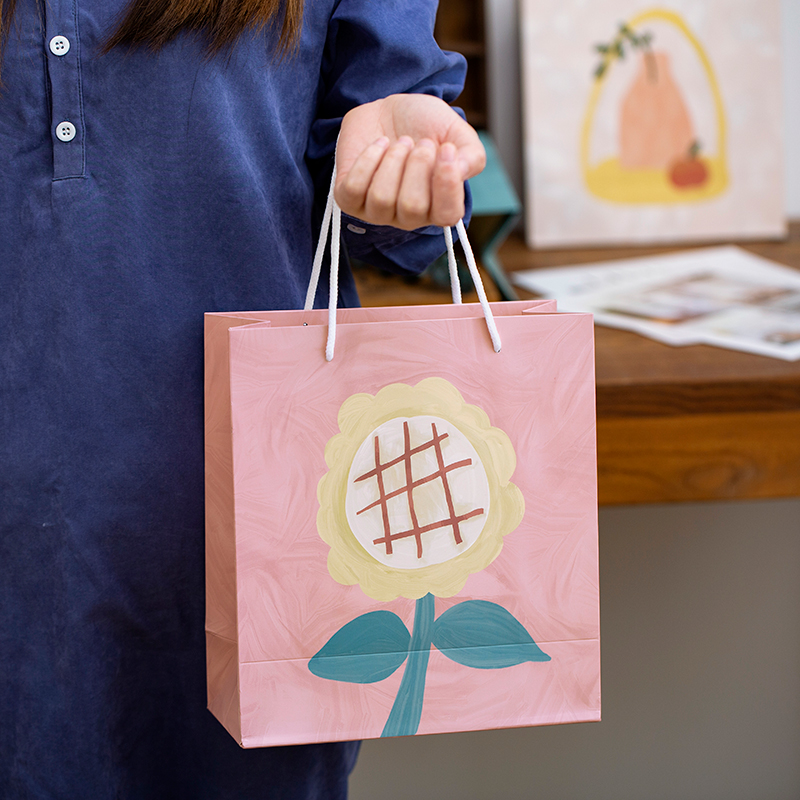 定制牛皮纸袋服装袋子奶茶印logo外卖打包衣服购物礼品包装手提袋