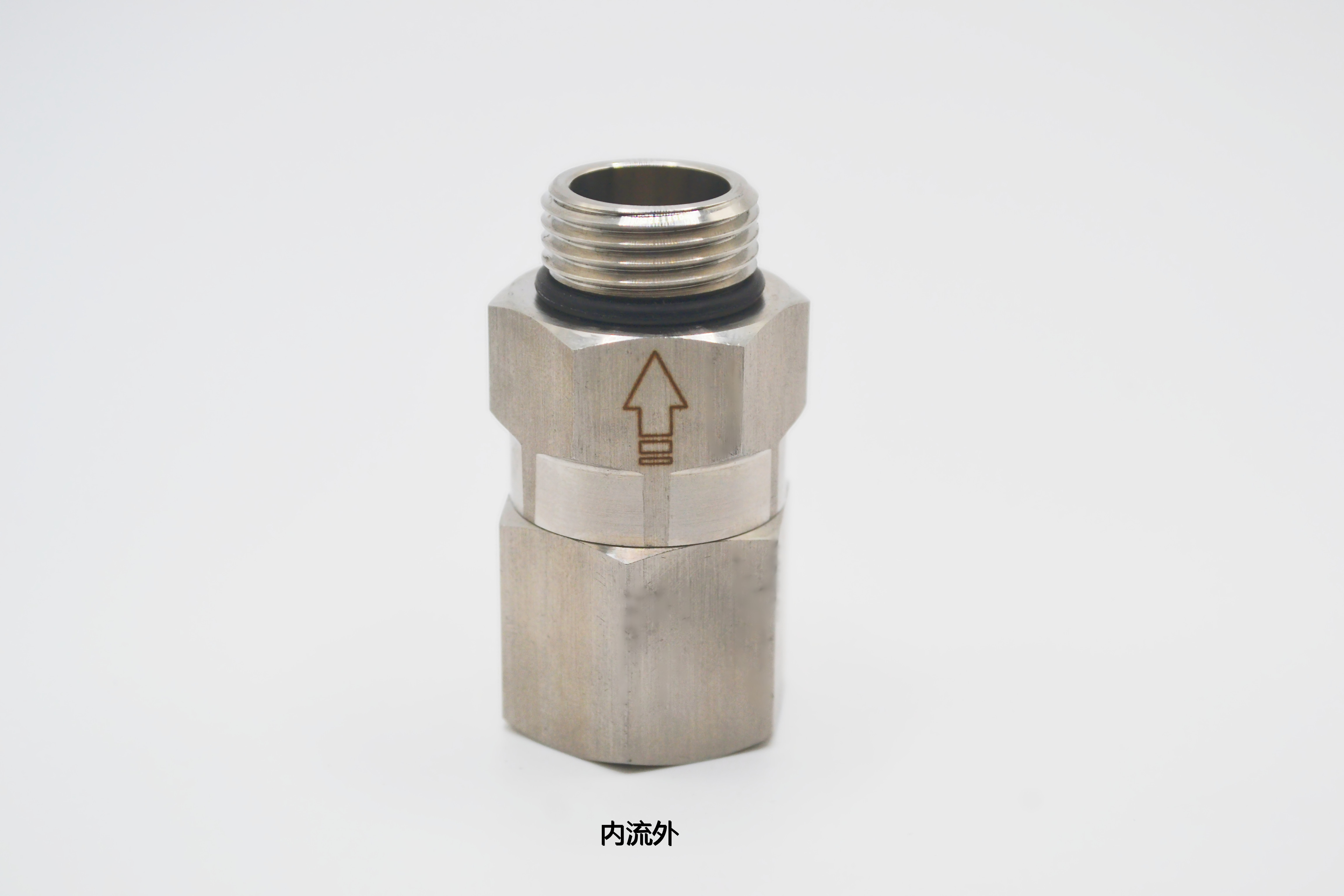 g1四分不锈钢耐高温流量单向阀水管气体体外分体式单向阀