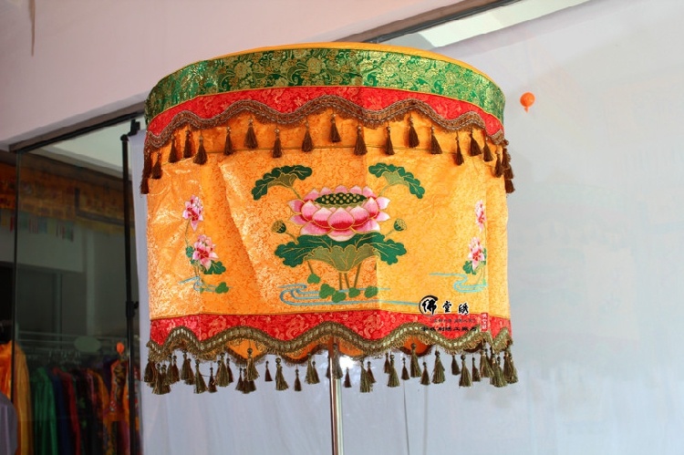 特价莲花刺绣装饰佛堂幢幡华盖1米佛教直径佛教工艺品