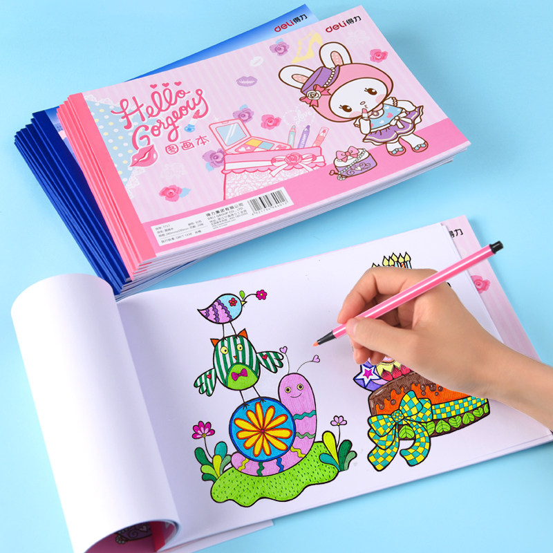 a4图画本儿童加厚卡通绘画本幼儿园画画本小学生美术本子一年级铅画