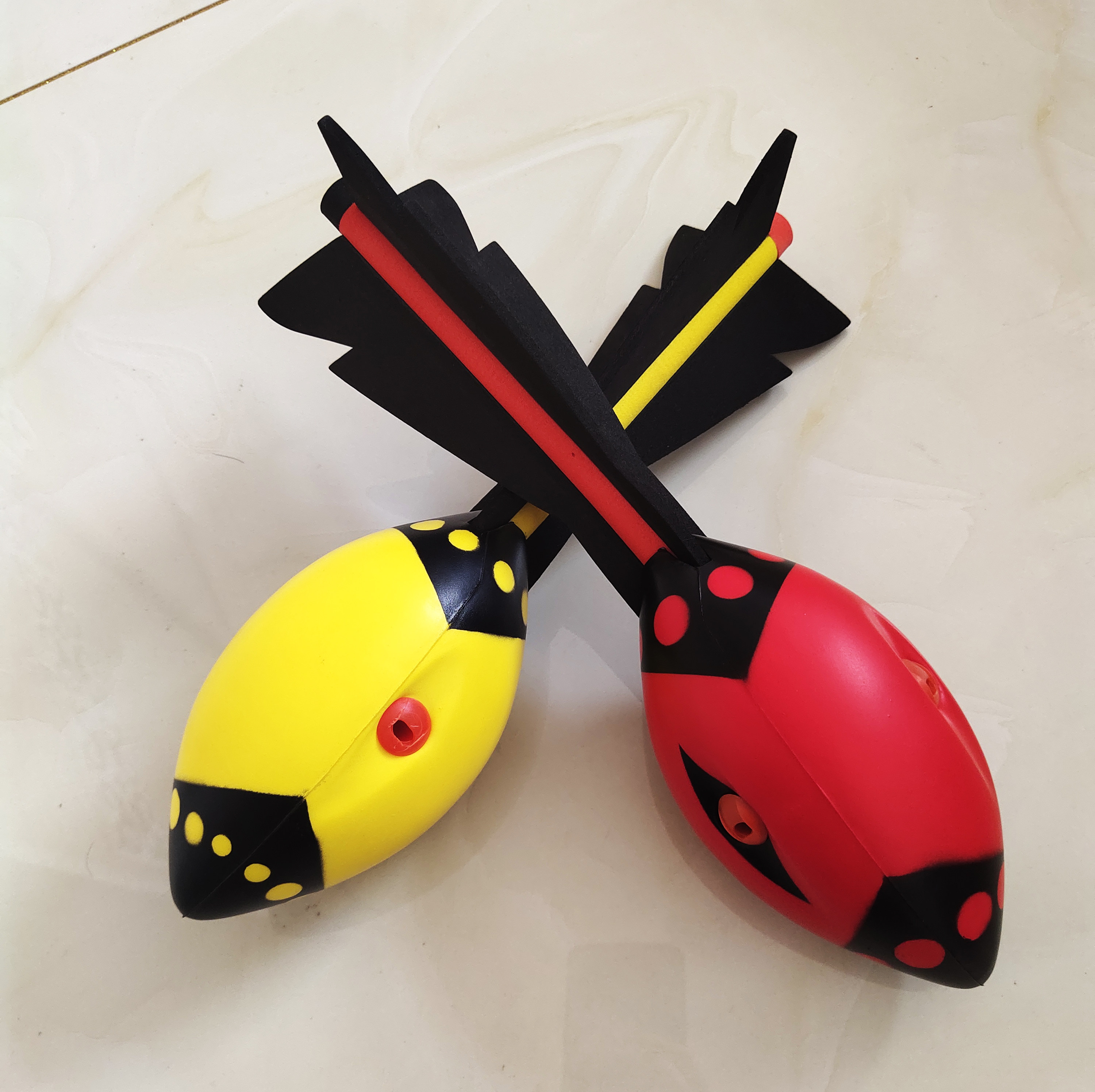 带哨投掷准标鱼雷玩具小学生体育用品趣味田径运动器材少儿软式