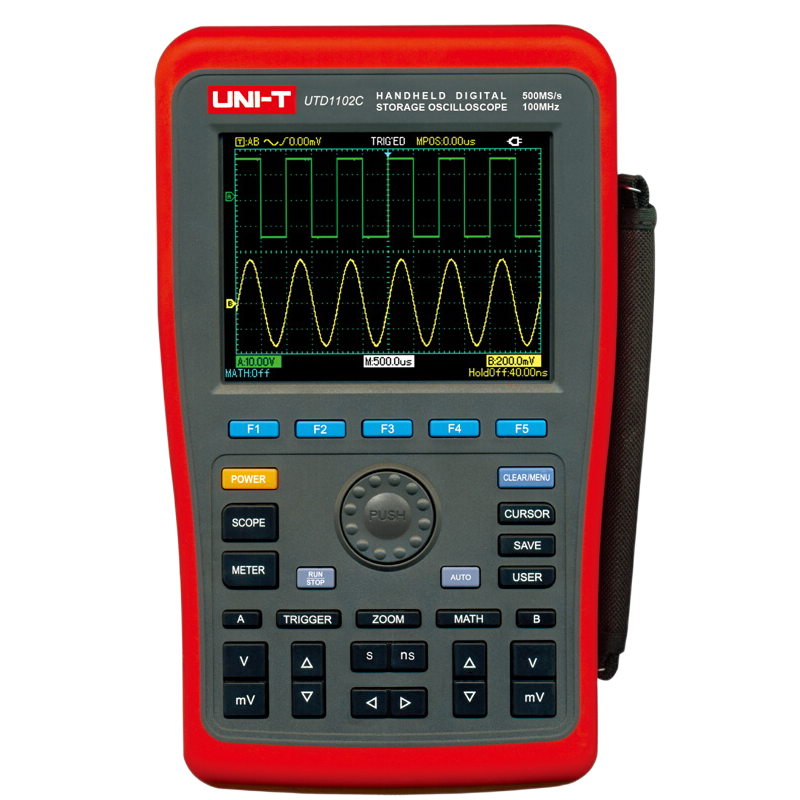 通道示波器优利德手持数字utd1102c高精度utd1062c示波器