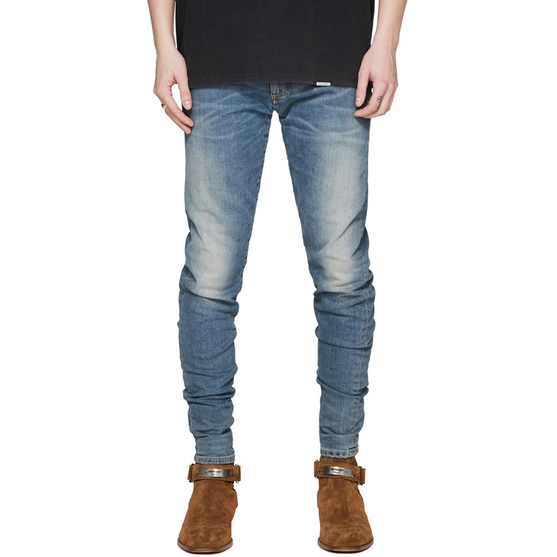 represent高端黑色牛仔裤 男潮牌修身 小脚韩版 水洗 hea 英国代购