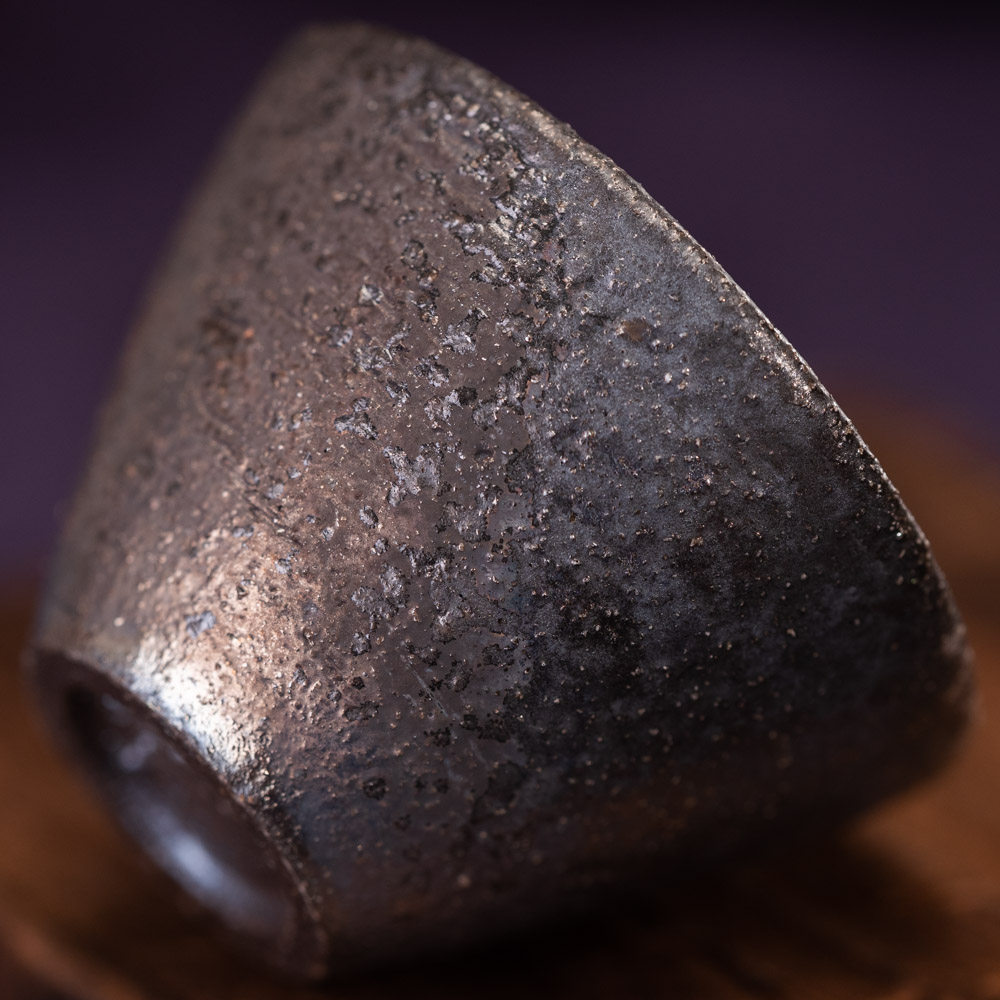 茶神柴烧刘孟函柴烧黑陶土水洗茶叶罐