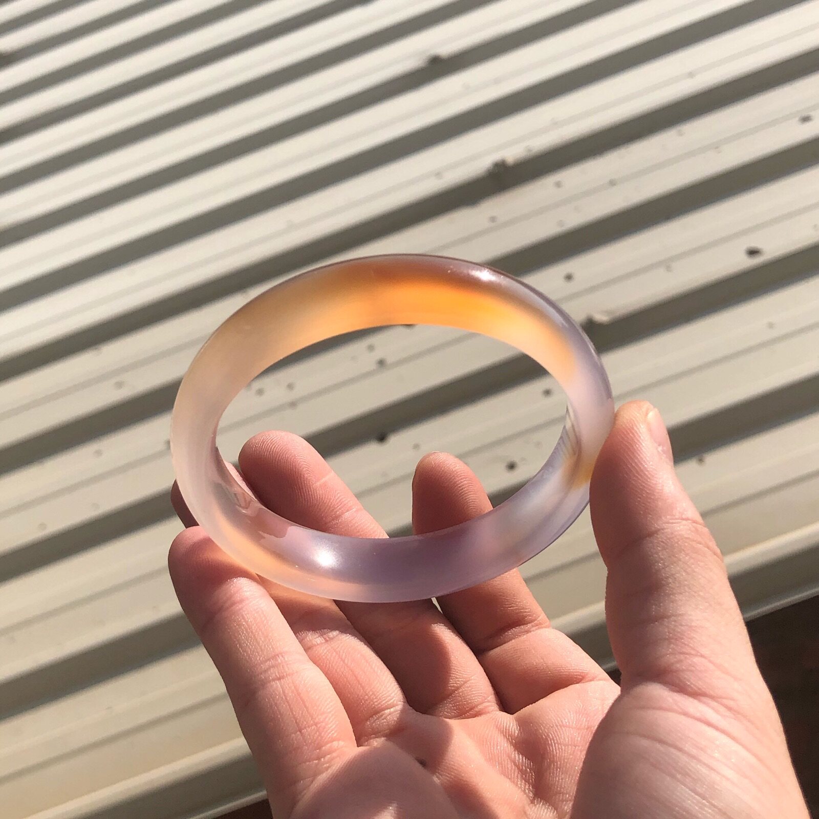 手镯天然玛瑙玉髓紫罗兰糖心拼色小清新中宽中厚手镯