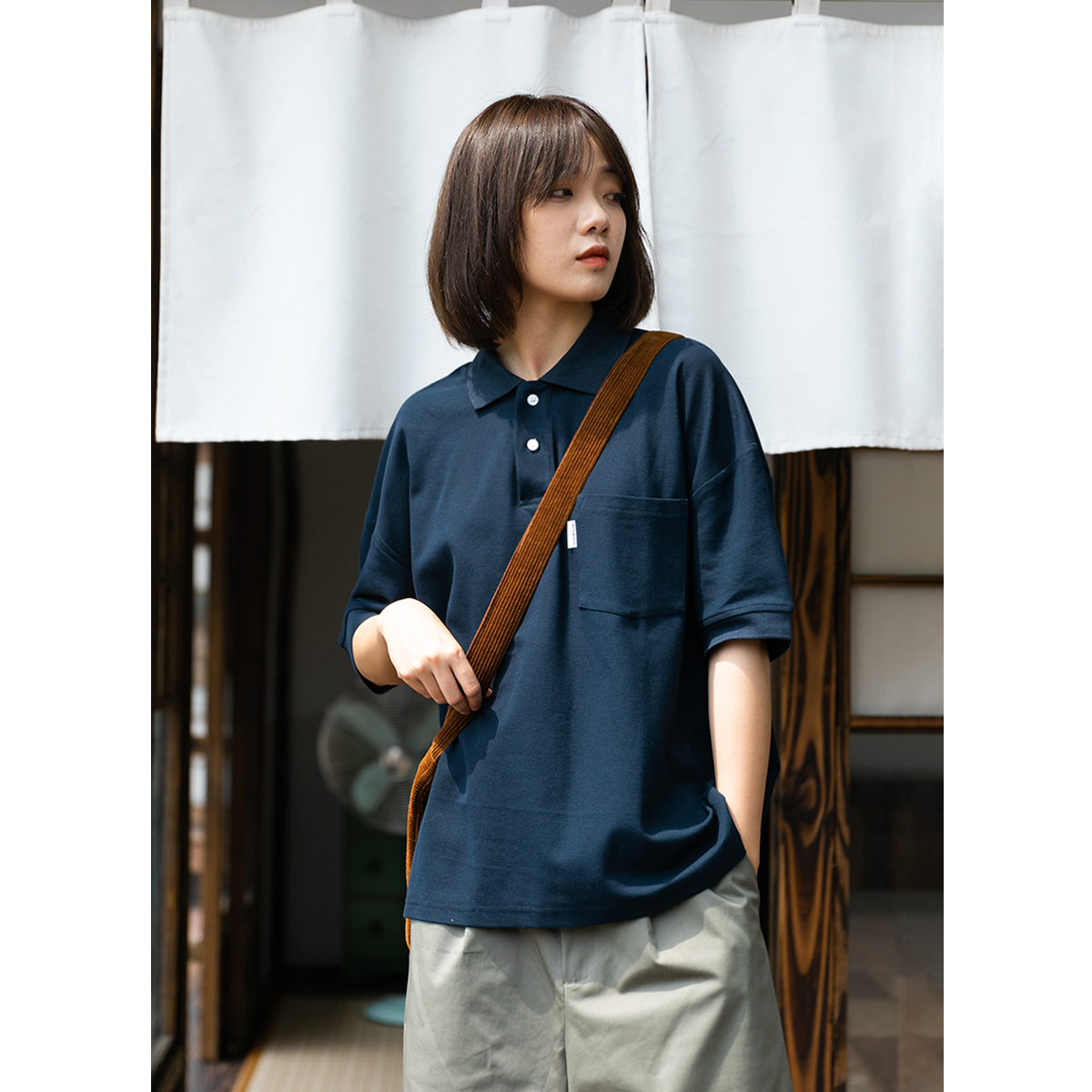 Epicsocotra21SS日系cityboy中性宽松街头潮流短袖polo衫 男女tee