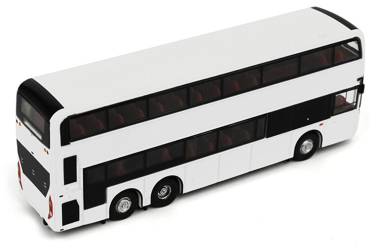 双层巴士公交车模型白身任你填色涂鸭p4合金比例110微影tiny