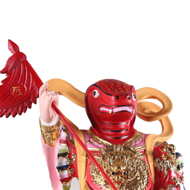 12寸蛇头人身蛇爷将军敦煌树脂玻璃钢道教工艺品