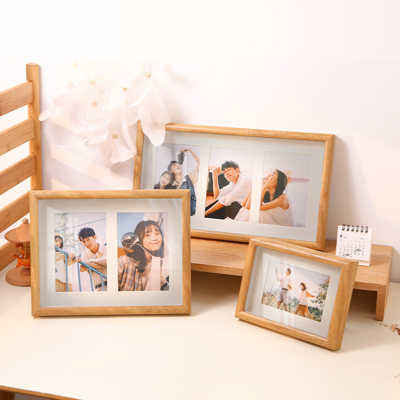 创意挂墙组合四联摆件框架相册六寸摆台相框相框