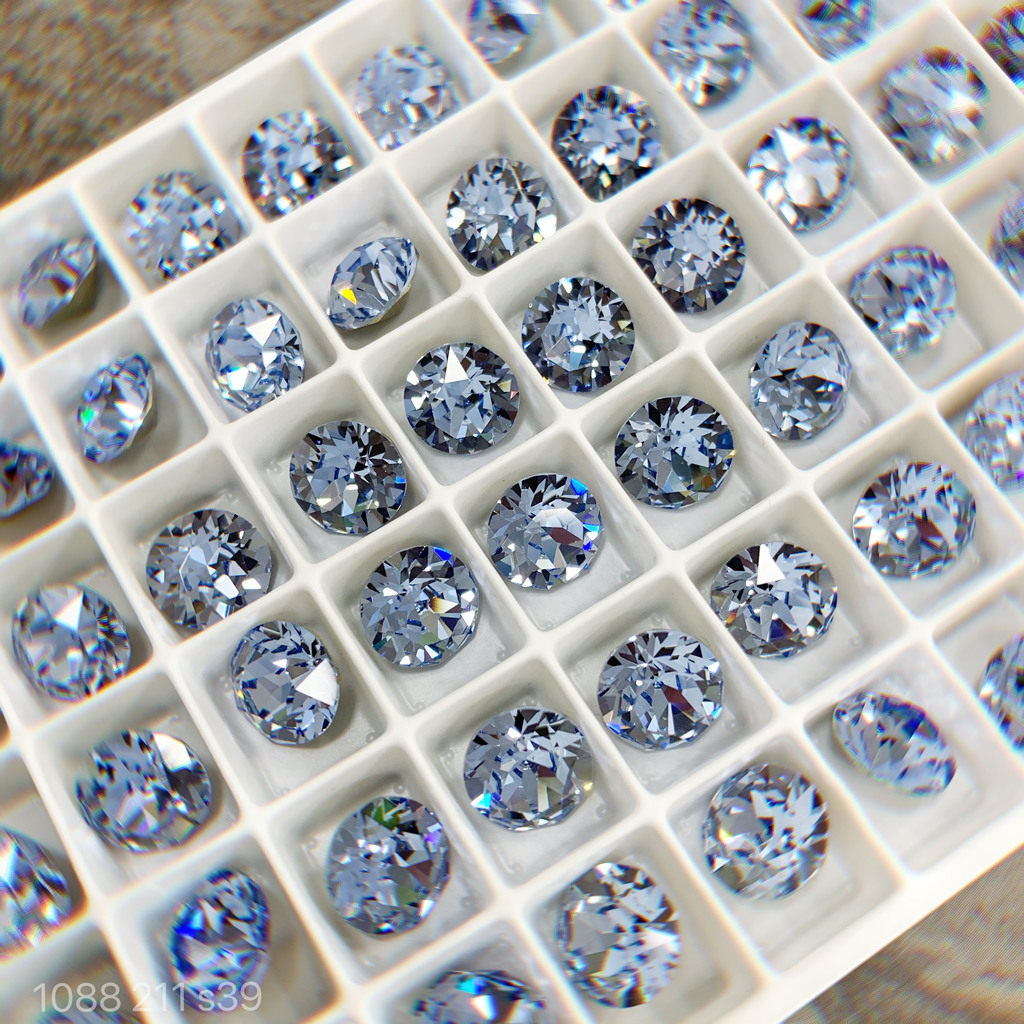 22新正品施华洛奥地利水晶钻1088系列尖底圆形钻diy美甲钻饰品