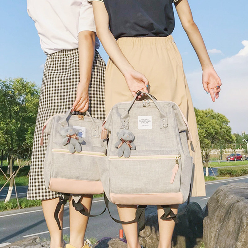 ins超火闺蜜包双肩包原创ulzzang校园风学生帆布书包电脑包旅行包