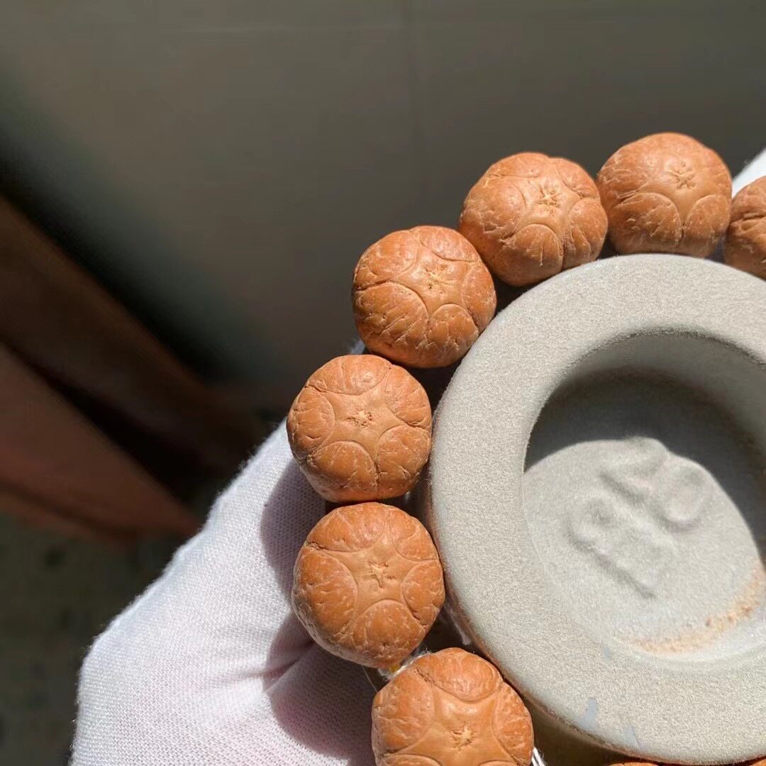 五星上将尼泊尔新籽五福麒麟眼菩提手手持佛珠菩提