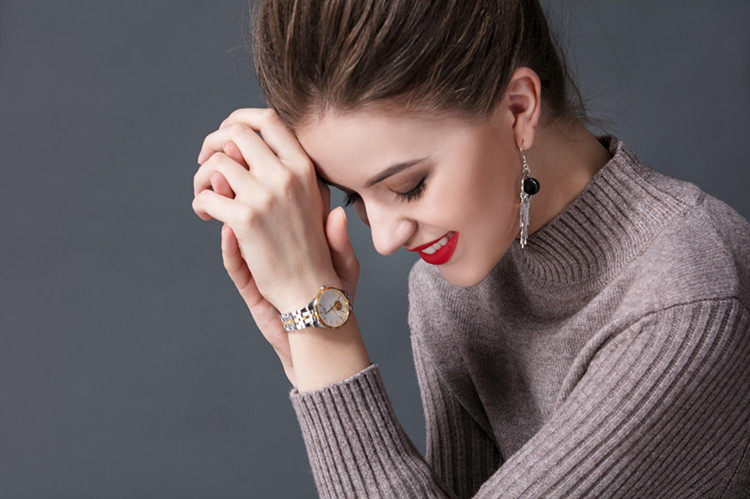 bowdor宝舵手表女士机械表全自动24k金表gg003lvggg情侣国产腕表