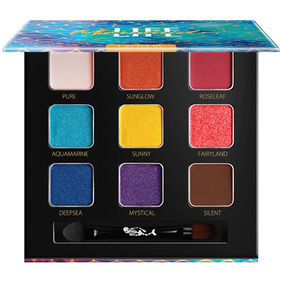 兰瑟lansur即兴幻想人鱼日落9色珠光哑光细闪底色眼影