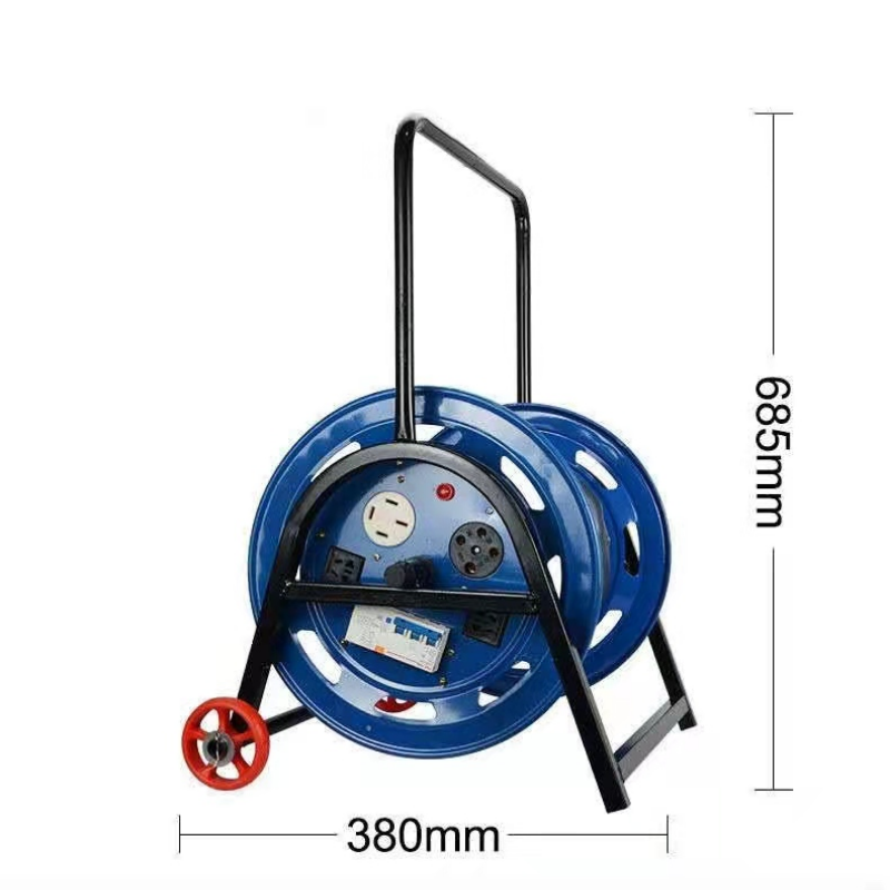 线盘移动电缆盘绕抗摔收线空盘轱辘三相四线卷线缆工具