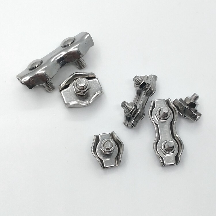 不锈钢钢丝绳卡扣单夹双夹卡头规格全全全国包邮正浩其它紧固件